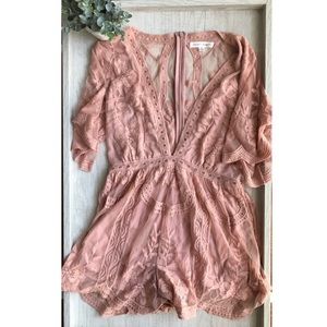 Honey Punch Blush Romper